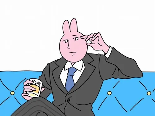 Ảnh chế thỏ hồng cầm bút ký, biểu cảm “chốt deal mệt quá”