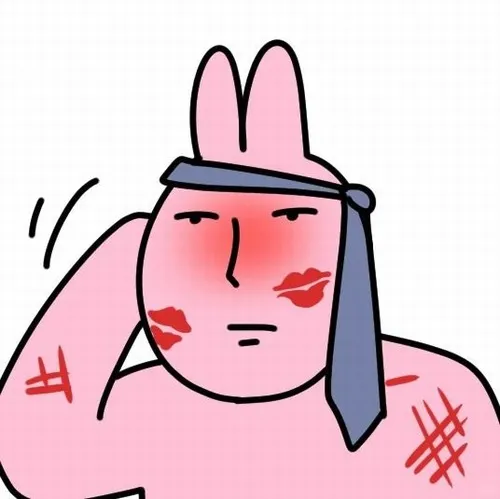 Ảnh vui thỏ hồng đang khoanh gối ôm đầu, mood “thua toàn tập”