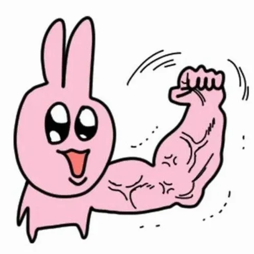 Meme vui thỏ hồng vẽ nguệch ngoạc lên giấy, caption “tự sáng tạo thôi”