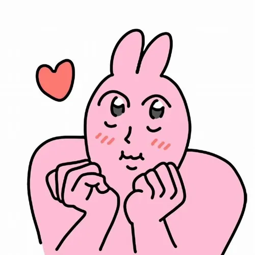 Meme vui thỏ hồng đang ăn bánh, đôi má phồng đáng yêu