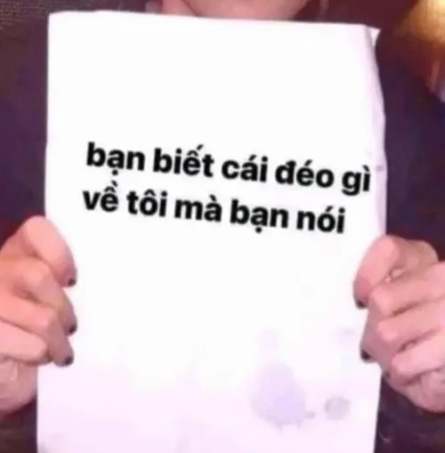 Hình meme hài troll bạn thân bằng lời chửi bậy duyên dáng.