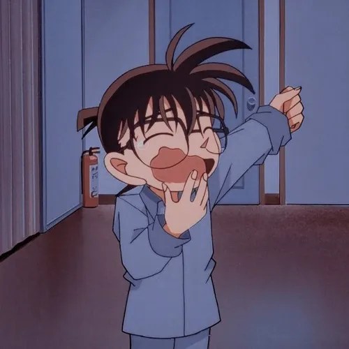 Meme hài Conan ngước đầu nhìn bảng chứng cứ vụ án