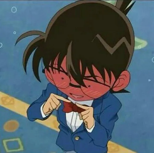 Ảnh meme vui Conan cười nửa miệng đầy tự tin