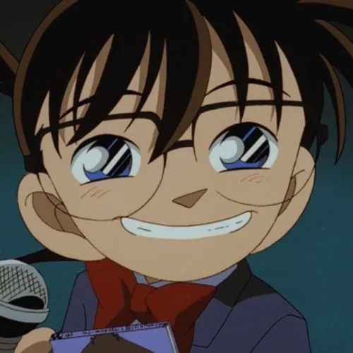 Meme hài Conan vẫy tay chào khi kết thúc buổi điều tra