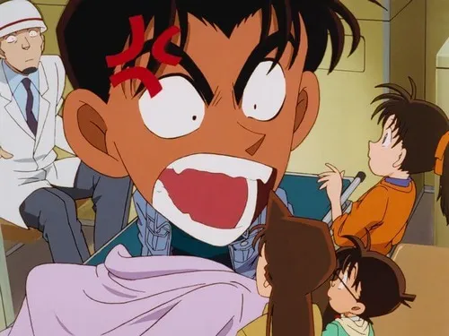 Hình chế meme vui Conan gật đầu xác nhận thông tin vụ án