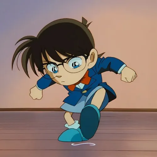 Ảnh troll Conan nghiêng đầu như đang đoán suy nghĩ người khác