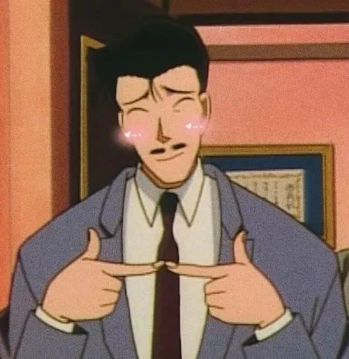 Ảnh troll Conan thở dài bất lực trước Kogorō ngủ gật