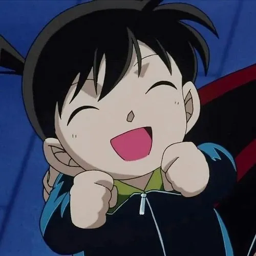 Ảnh vui Conan giơ ngón tay ra hiệu thắng lợi