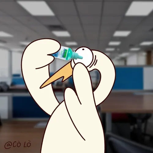 Ảnh hài cò lỏ nhỏ thuốc nhỏ mắt