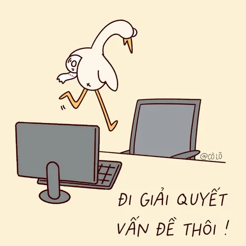 Meme công sở mô tả cảnh tăng ca mà net lag