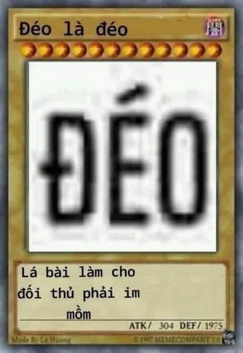 Ảnh meme thẻ bài đéo