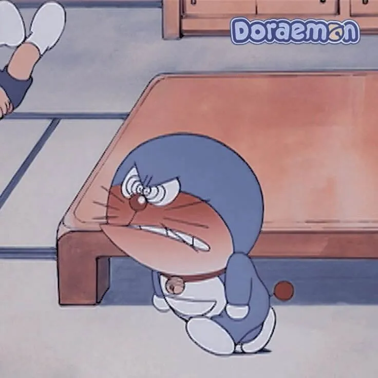 Hình chế mèo máy gương mặt mệt mỏi