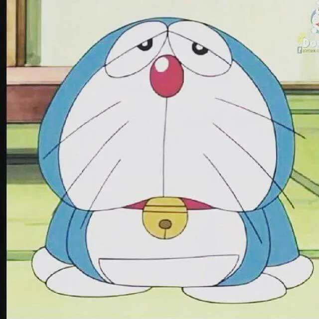 Meme Doraemon ánh mắt “bất lực” cực mạnh