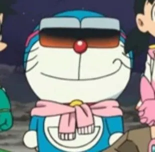 Ảnh chế Doraemon giơ tay múa may khi thấy bánh rán mới ra lò