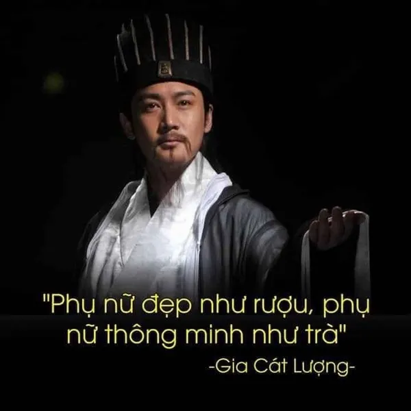 Meme Gia Cát Lượng thể hiện trí tuệ và bình tĩnh.