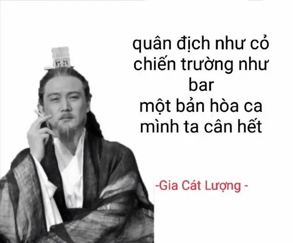 Meme chế Bắc phạt tái hiện chiến lược và tầm nhìn.