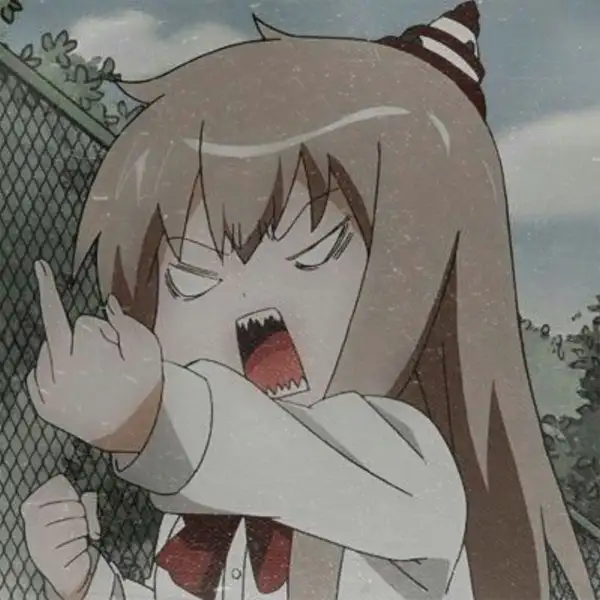 Sticker giơ ngón giữa gửi bạn thân kiểu “ok biết rồi”.