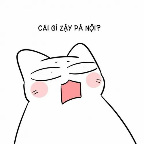 Meme mèo hỏi chấm nổi bật với ánh mắt lạc lõng, môi mím nhẹ