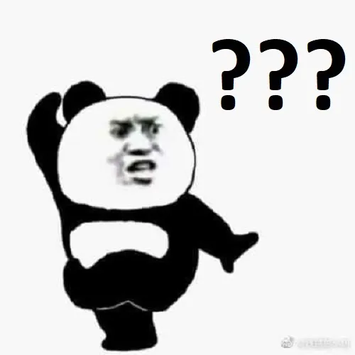 Meme gấu trúc hỏi chấm toàn phần cực ngố