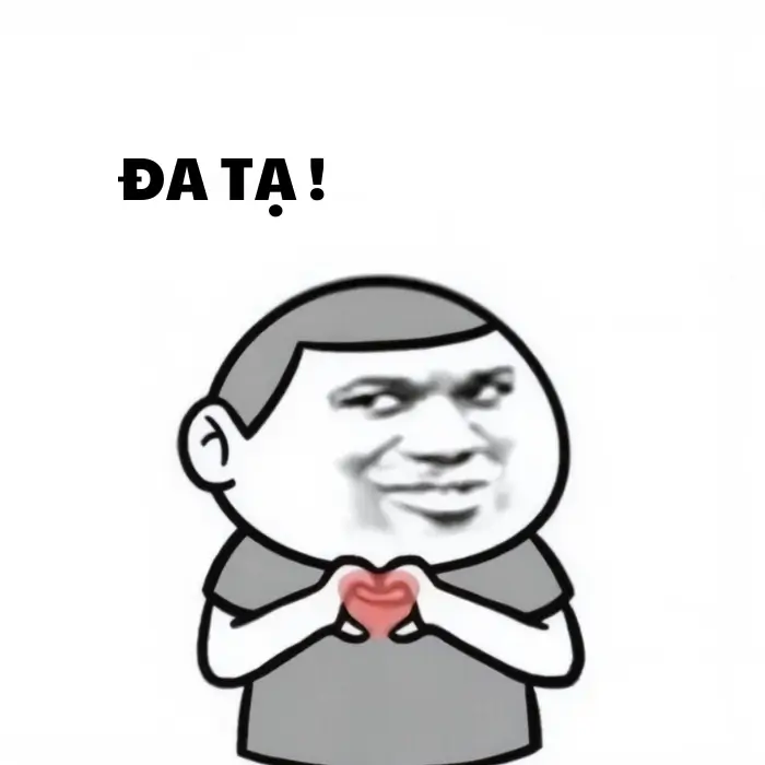 Meme Đa tạ nụ cười thể hiện sự tôn trọng và biết ơn