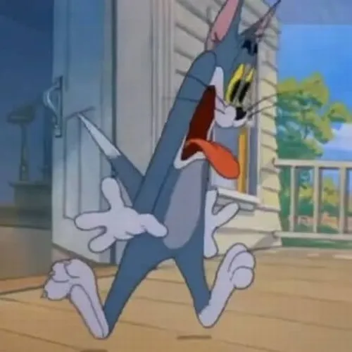 Meme đứng tim với đôi mắt mở to và môi khựng lại giữa âm thanh