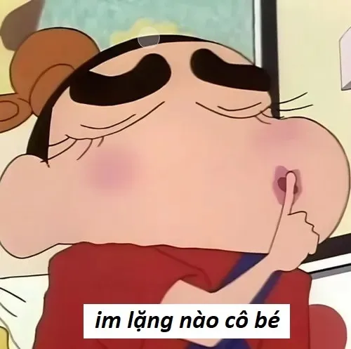 15 Meme hài Shin im lặng nào cô bé