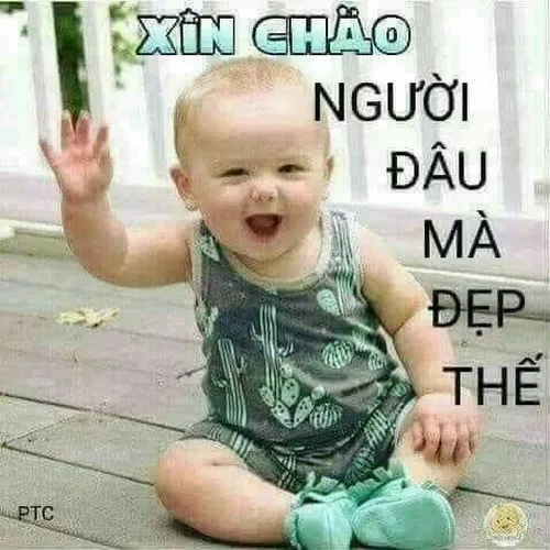 Ảnh chế biểu cảm vui khi nhận được lời khen bất ngờ.