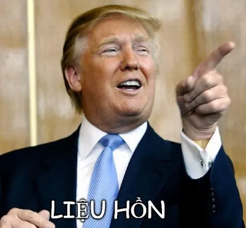 Ảnh chế kiểu “mày thử nói lại xem”.