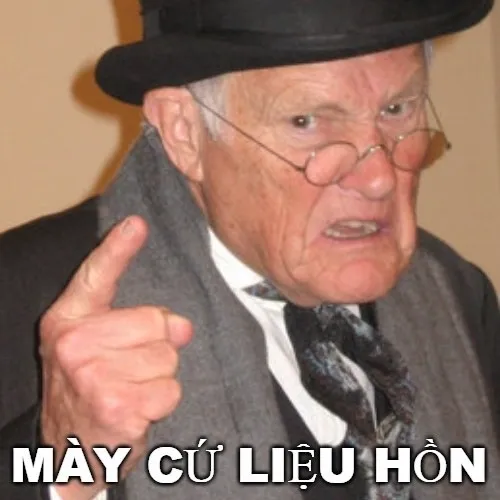 Hình meme hài cảnh cáo thân mật trong khung chat vui