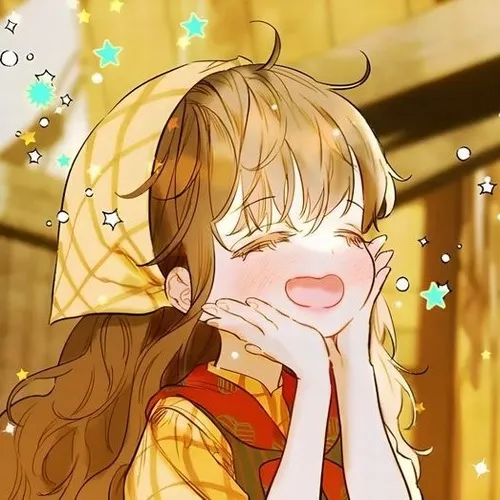 Hình chế biểu cảm mắt long lanh pha chút nụ cười gượng