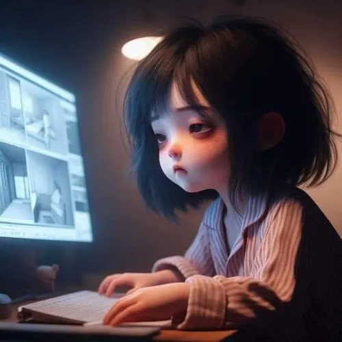 Hình chế thiếu ngủ mà vẫn phải đi làm