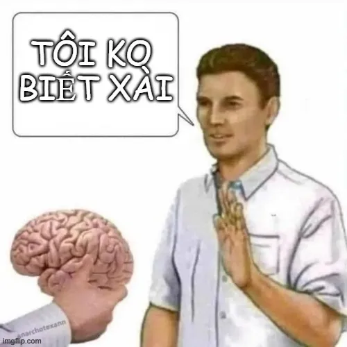 Meme chế cười khẽ về hành động vô lý khó tin.