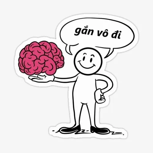 Ảnh hài phóng đại bộ não bay trong không trung.