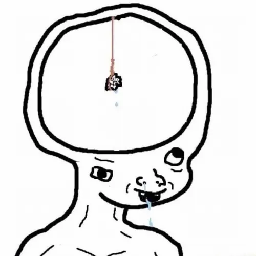 Meme não hài hước với hành động đưa bộ não cho bạn.