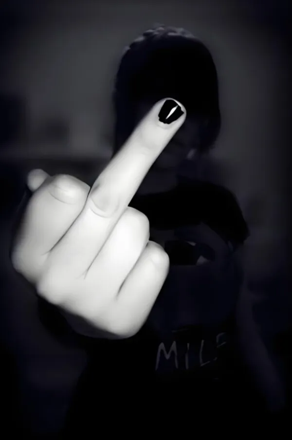 Ảnh chế ngón giữa nhìn hiền mà cay ngầm