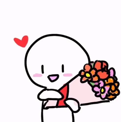 Meme chế tặng hoa ngượng ngùng giữa cô gái và chàng trai