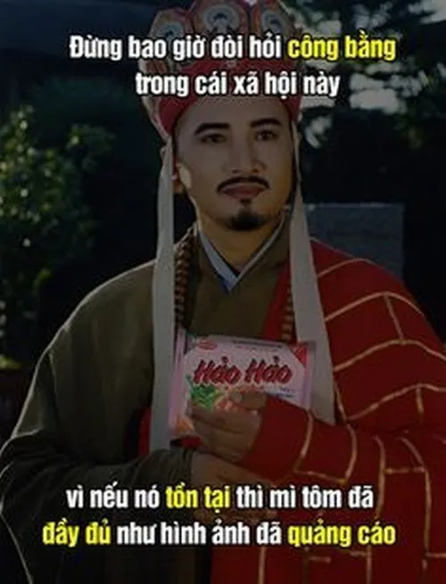 Ảnh troll Đường Tăng cố giữ bình tĩnh trước drama.