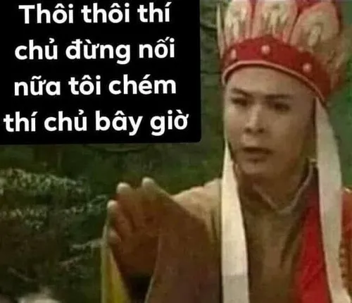 Ảnh hài Sa Tăng nhìn camera với ánh mắt “chịu thua”