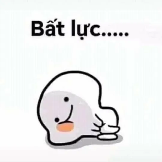 Meme gương mặt thất vọng thẫn thờ ngồi im