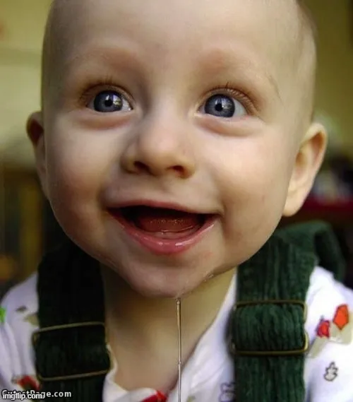 5 Meme em bé chảy nước miếng cực chất