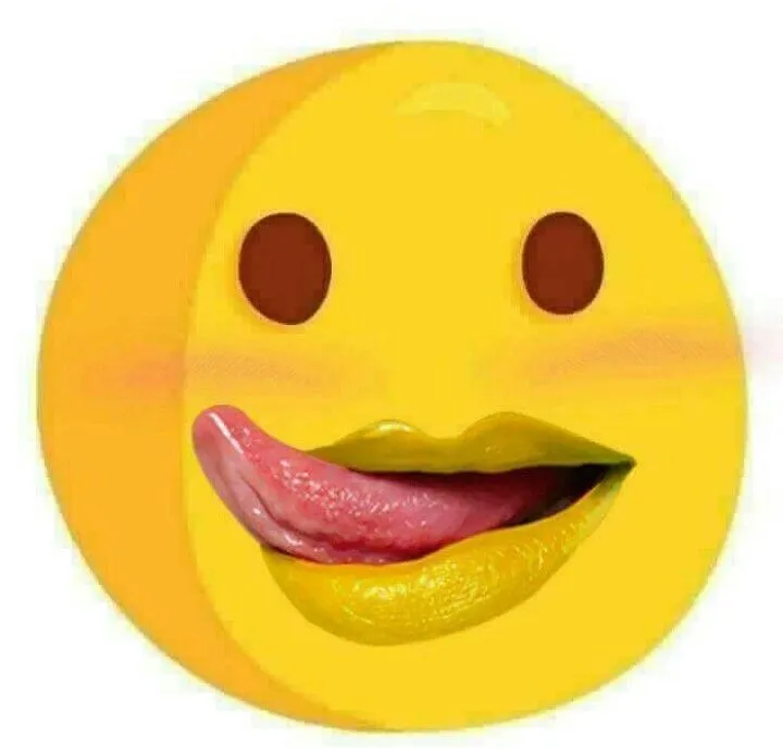 Emoji thèm thuồng liếm môi