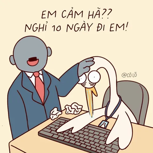 Ảnh troll buổi review tháng ai cũng nhìn xuống