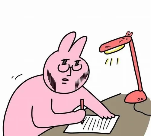 Ảnh chế thỏ hồng nhảy lên ghế, ánh mắt hoảng loạn cực đáng yêu