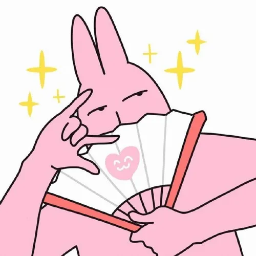 Meme hài thỏ hồng đang lau nước mắt giả vờ buồn bã