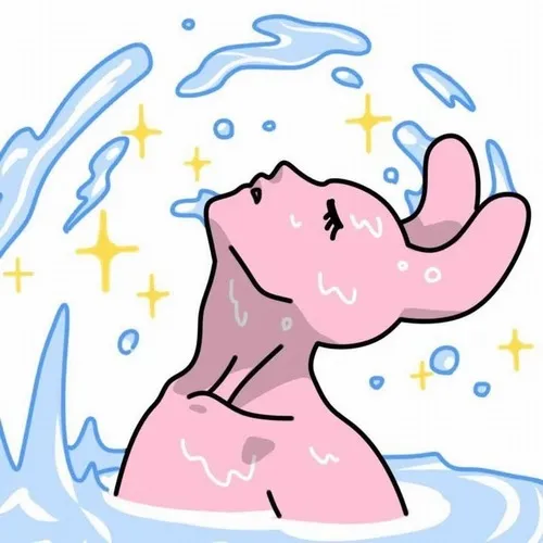 Ảnh troll thỏ hồng vỗ tay nhẹ, ánh nhìn đầy mỉa mai