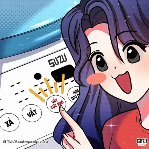 3 Khi máy giặt thành biểu tượng cảm xúc: trend meme vắt cực khô