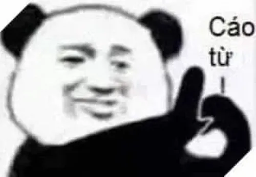 Hình chế meme vui gấu trúc liếc nhẹ nghi ngờ người chăm