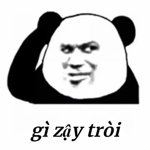 Hình chế meme vui gấu trúc khinh nhẹ quay mặt bỏ đi