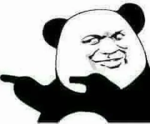 Ảnh chế gấu trúc liếc mắt xem thường như muốn cà khịa