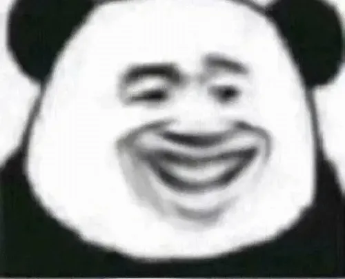 Meme gấu trúc cười khi ngồi cạnh bụi tre tạo cảm giác an yên.